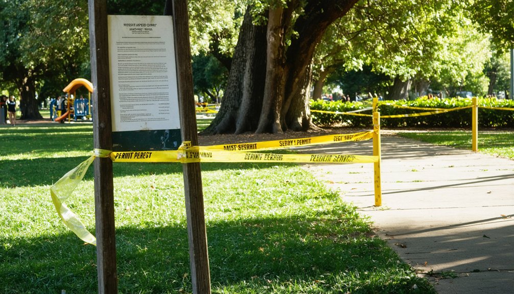 metal detecting restrictions enforced