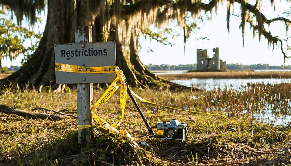 metal detecting restrictions enforced