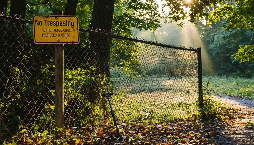 metal detecting restrictions maryland