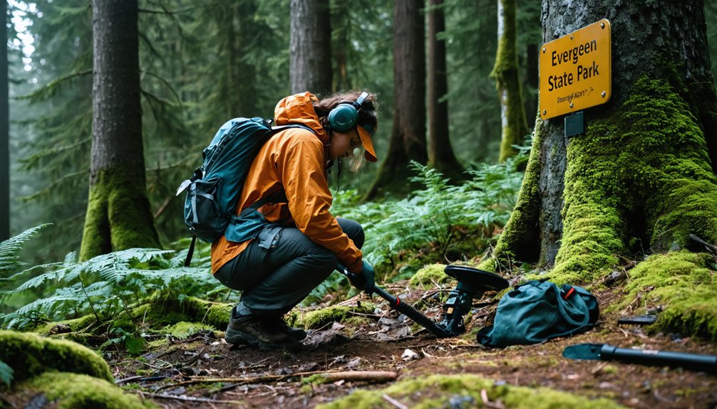 metal detecting rules washington