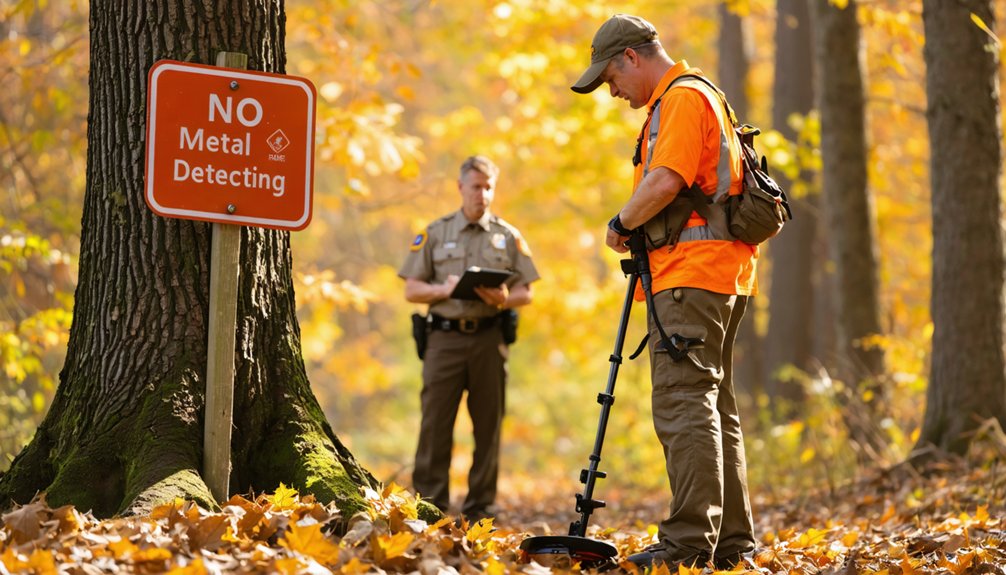 metal detector permit required