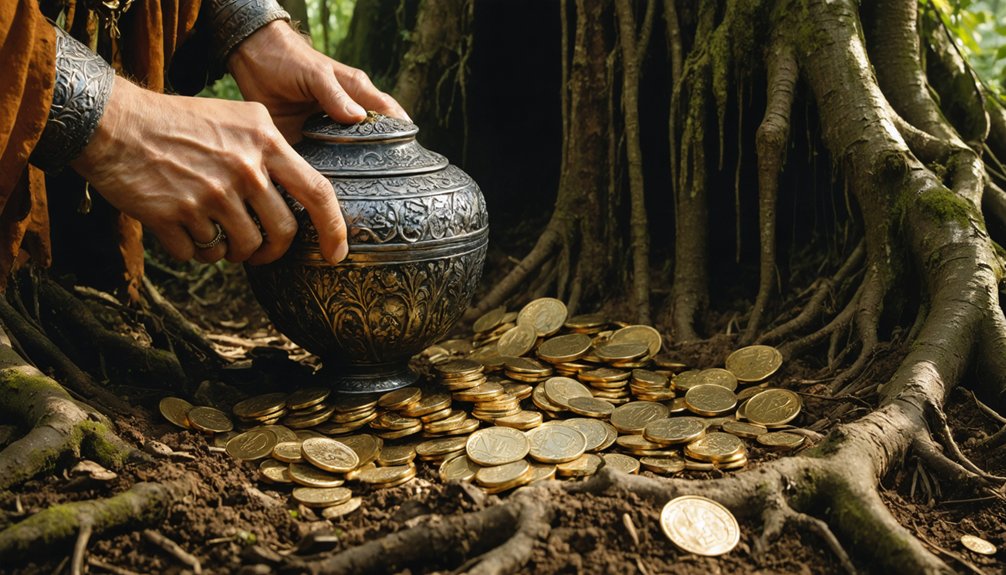 methodical concealment of valued possessions