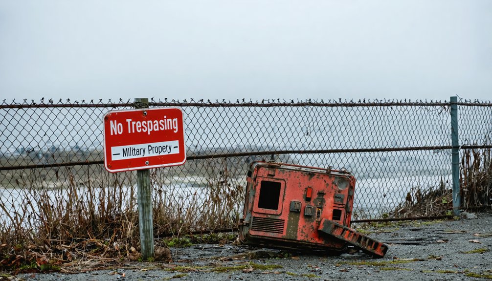 military and state bans forbid metal detecting