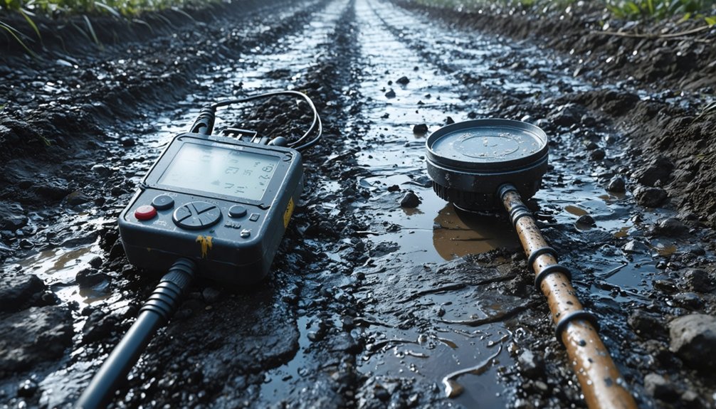 moisture dependent metal detection adjustments