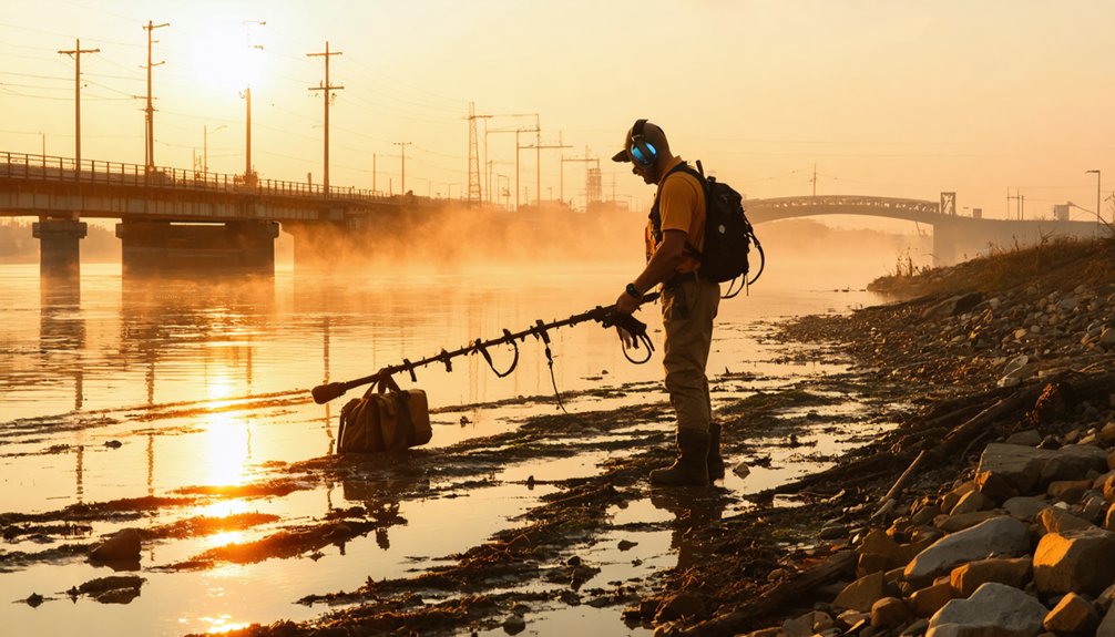 mudlarking underwater relic hunting historical artifacts