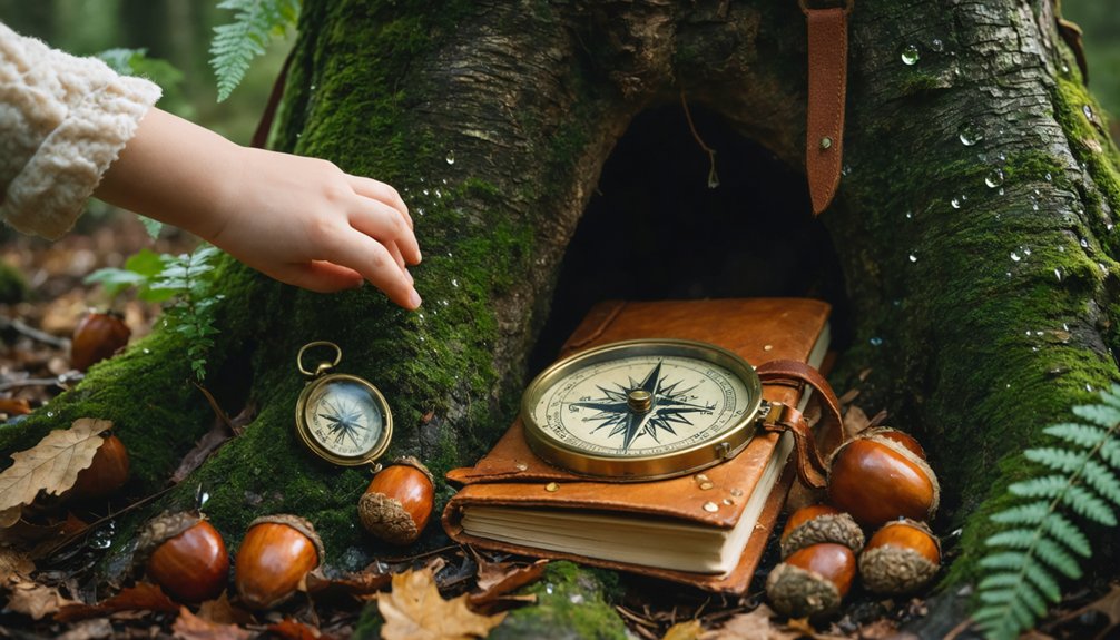 nature themed sensory treasure hunt