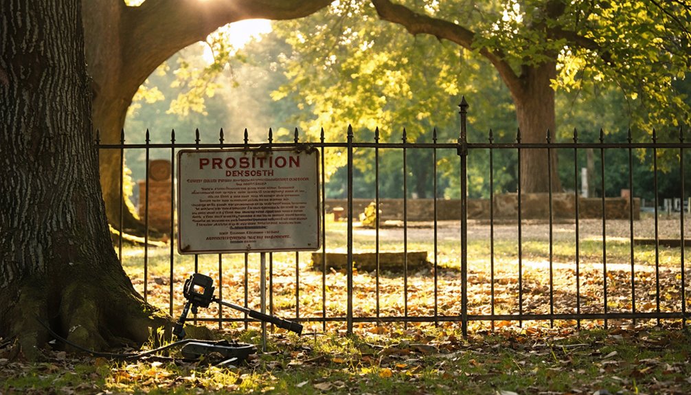 no artifact removal from protected sites