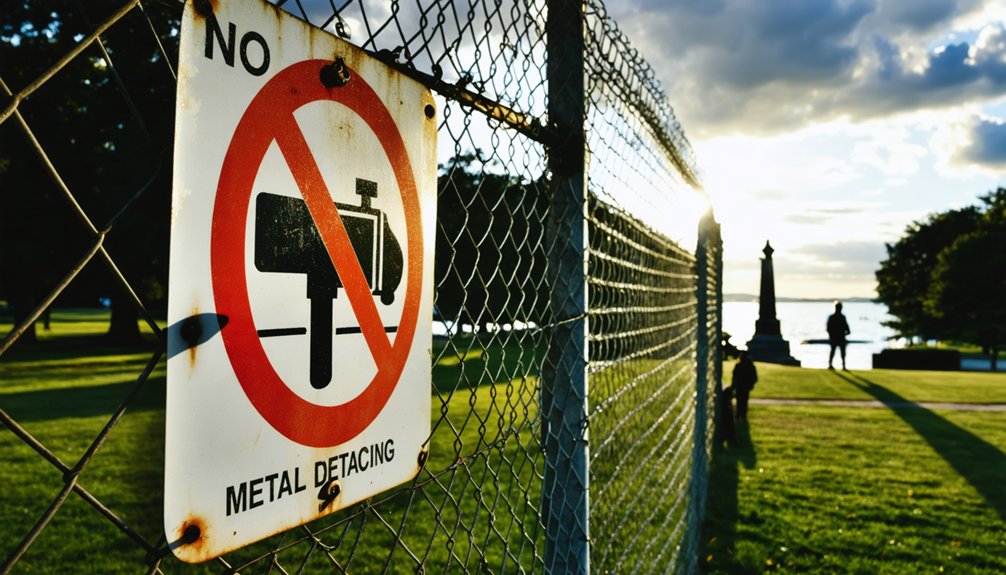 no detecting on public lands