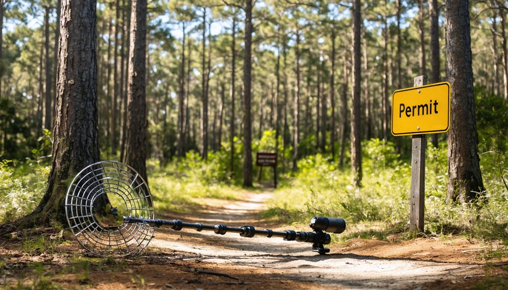no metal detecting in parks