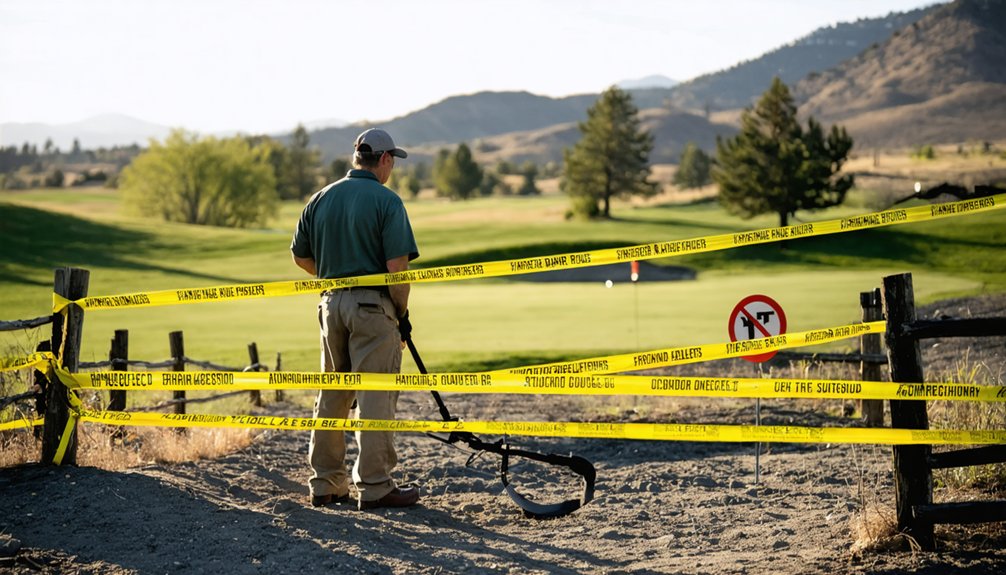 no metal detecting no digging