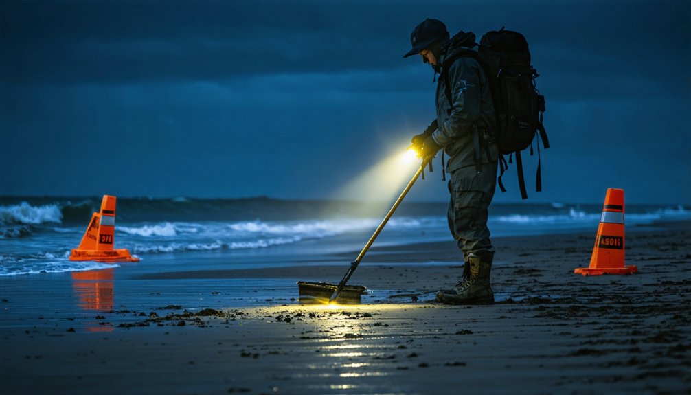 nocturnal metal detecting precautions