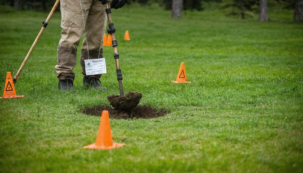 obtain digging authorization restore ground