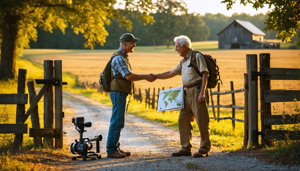 obtain landowner permission before detecting