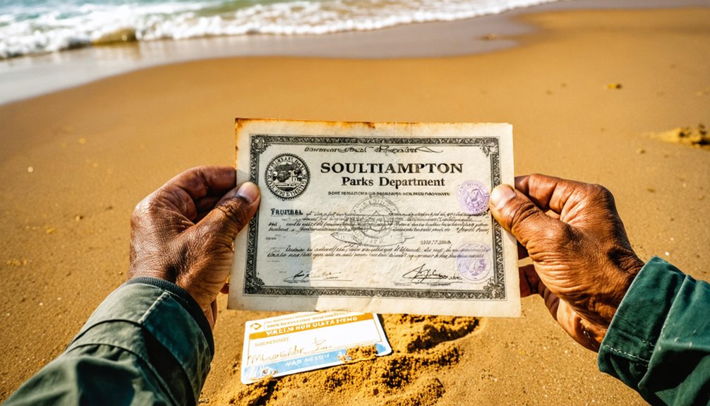 obtain necessary metal detecting permits