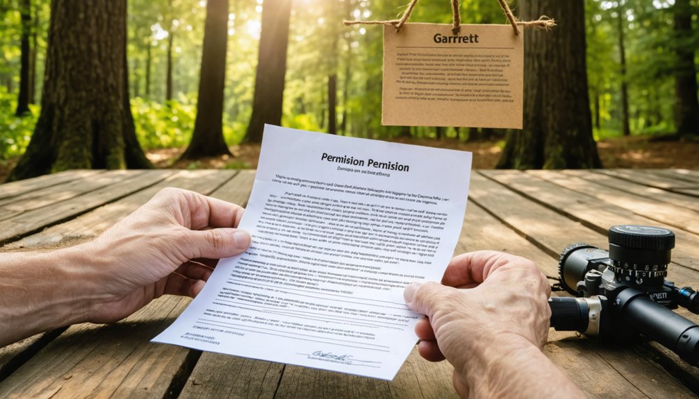 obtain written authorization for metal detecting