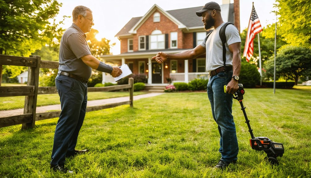 obtain written permission before metal detecting