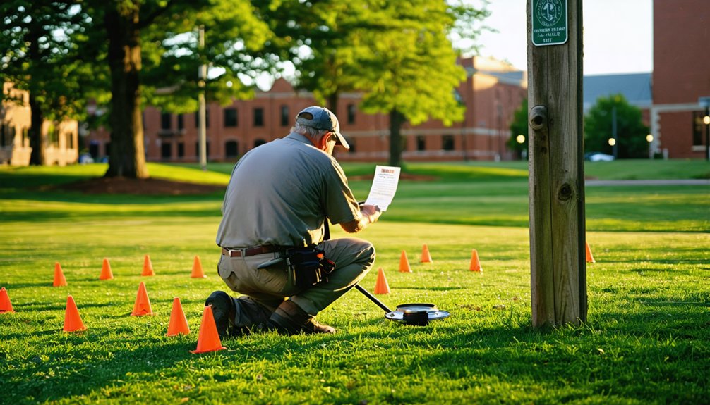 obtain written permission from authorities