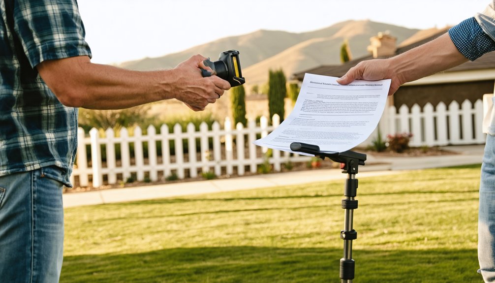 obtain written property owner permission