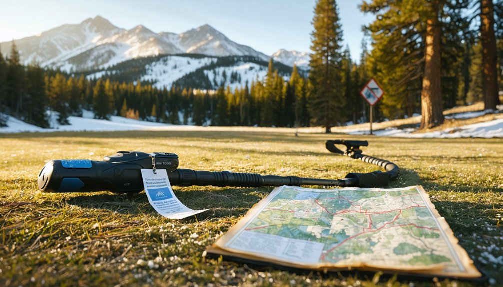 permit required for public metal detecting