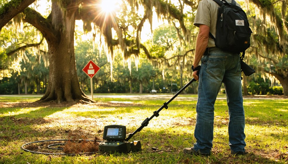 permits parks and detecting metal rules