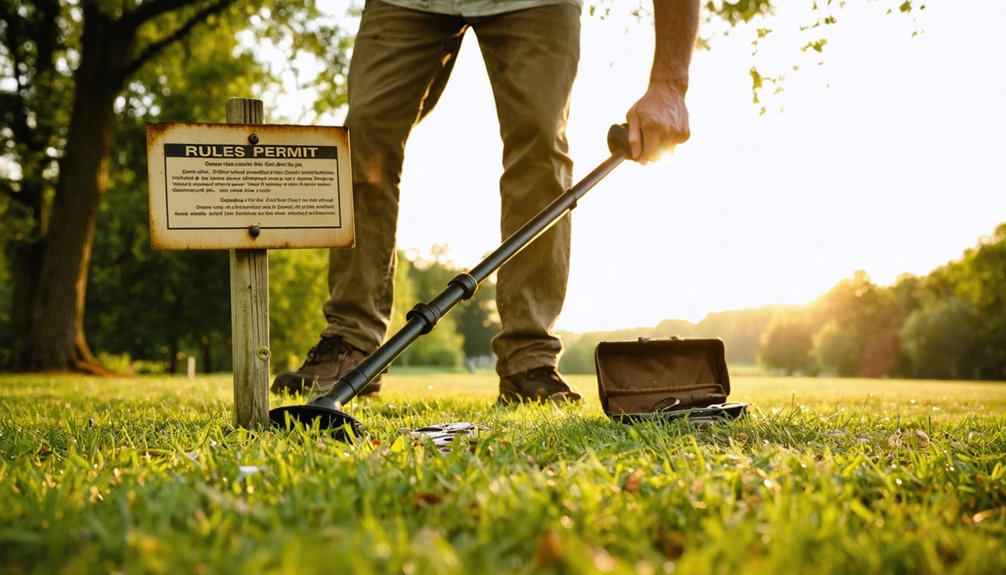permits parks and detecting rules