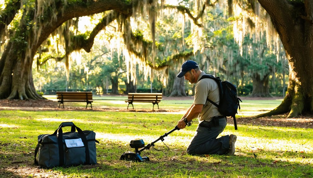 permits parks and metal detecting rules