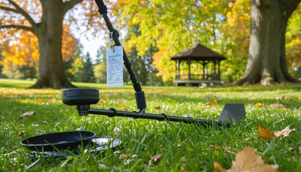 permits parks and metal detecting rules