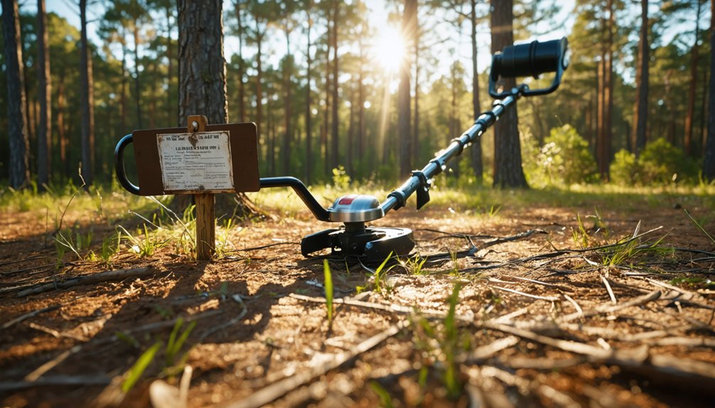 permits parks and rules for metal detecting