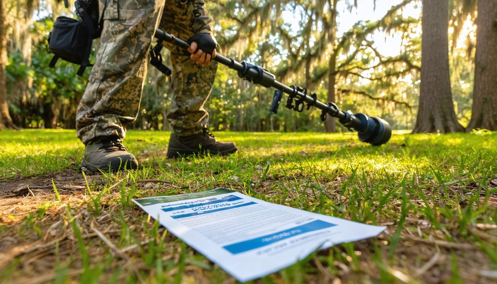 permits parks and rules for metal detecting