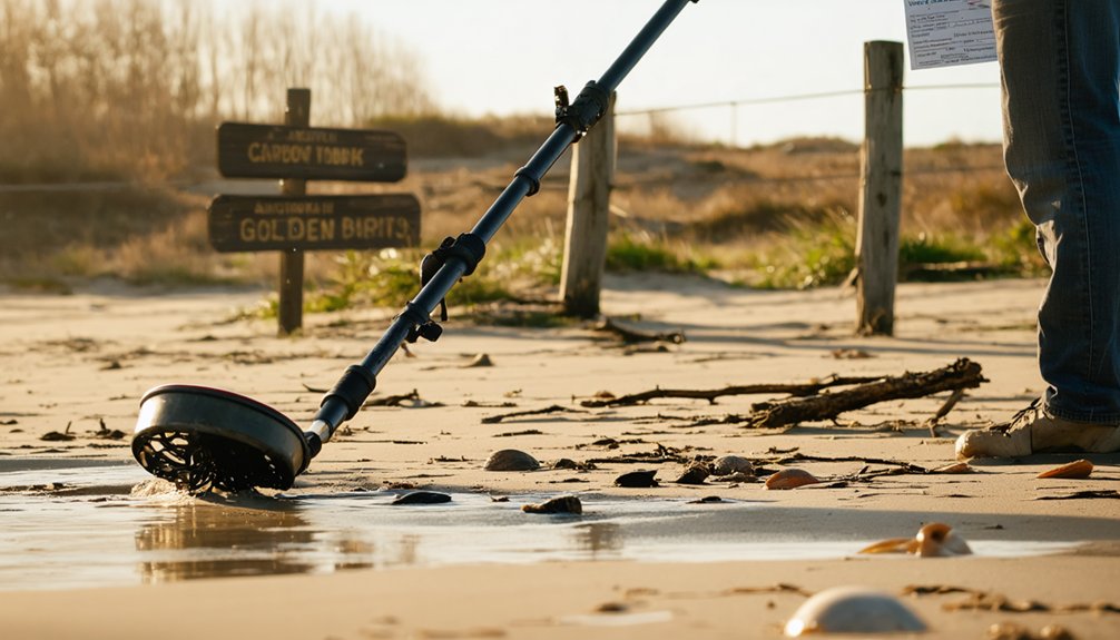 permits parks rules metal detecting