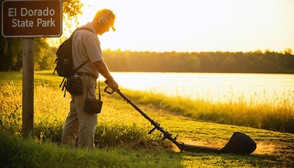 permitted beach metal detecting in kansas