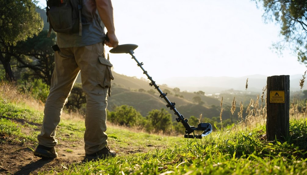 permitted metal detection in regional parks