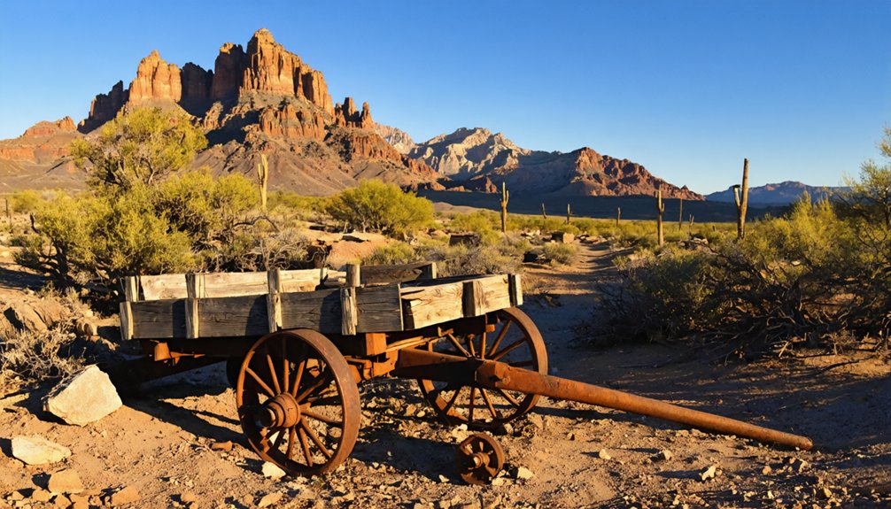 physical evidence of mining