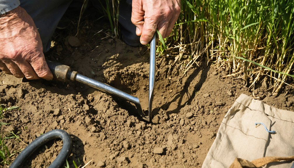precise meticulous careful metal detecting recovery