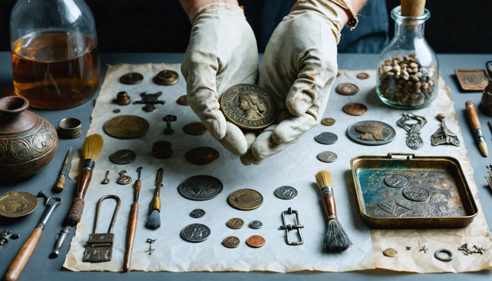 preserve metal detecting artifacts carefully