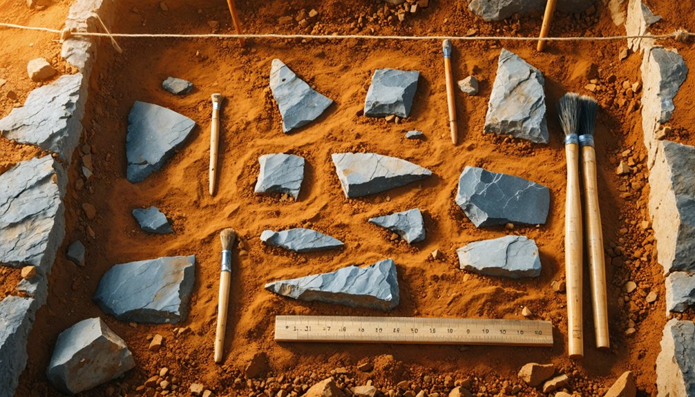 primitive tool excavation archaeological findings