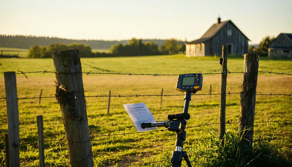 private property metal detecting