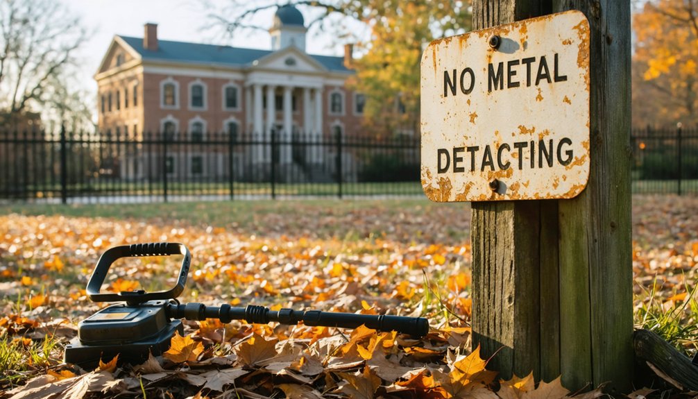prohibited metal detecting on public lands