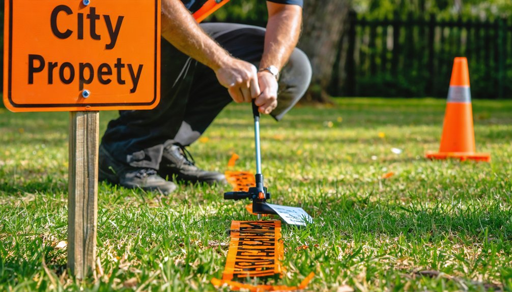 property boundaries crucial for metal detecting