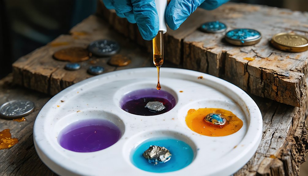 rapid metal identification through color reactions