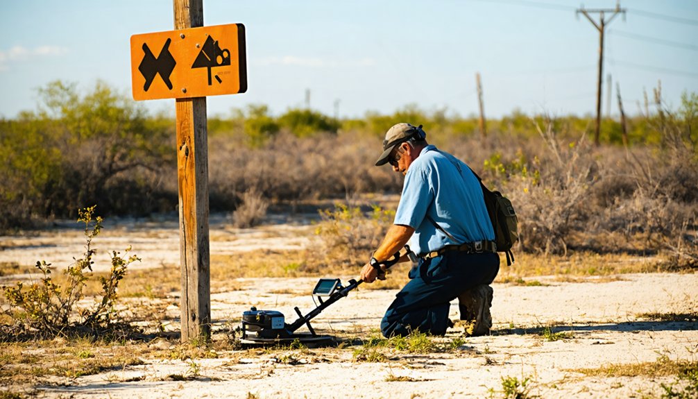 regulated metal detecting near donna