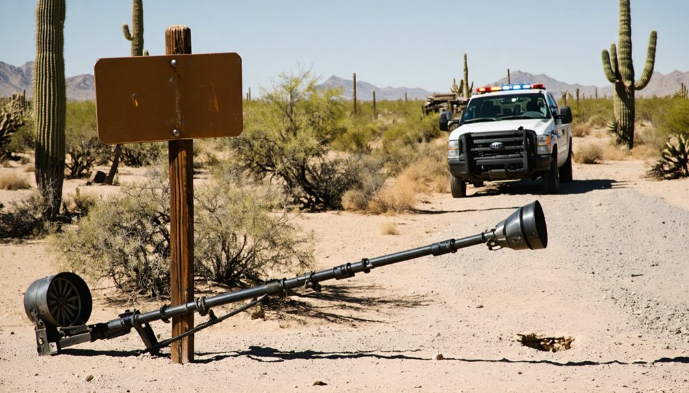 regulated metal detecting with caution required