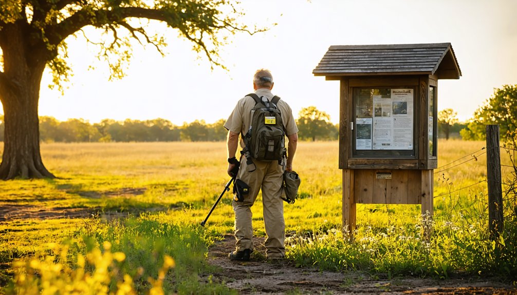 regulated metal detecting with permit