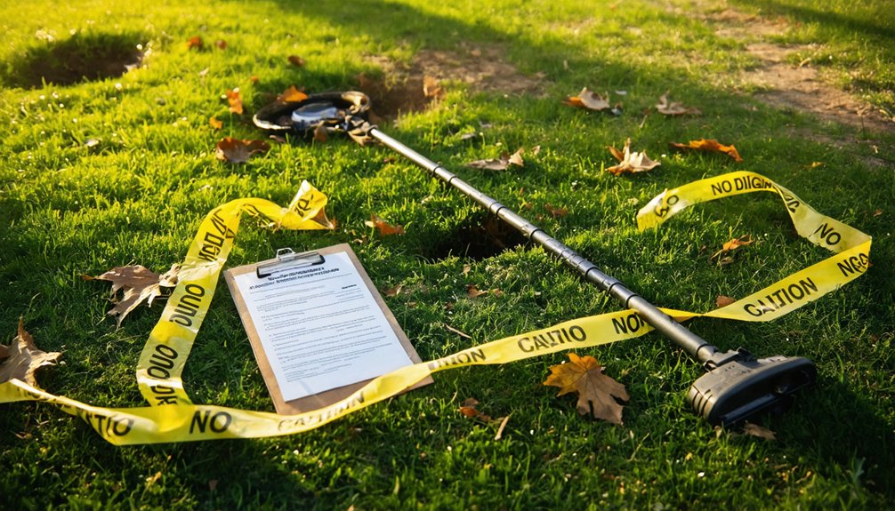 responsible metal detecting legally required