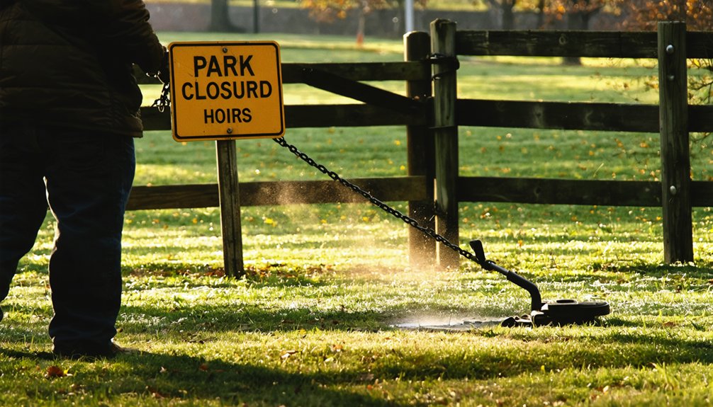 restricted daylight metal detecting hours only