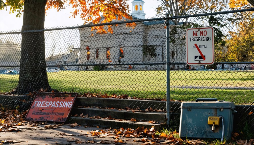 restricted detecting areas and prohibited locations