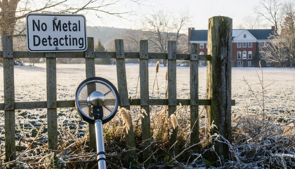restricted metal detecting at historic sites