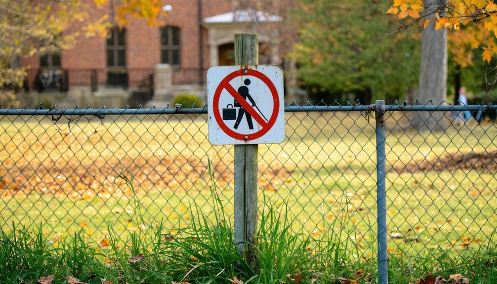 restricted metal detecting historic sites