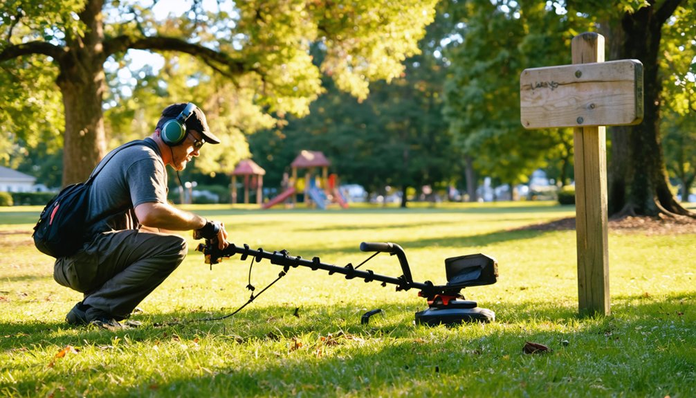 restricted metal detecting in public parks