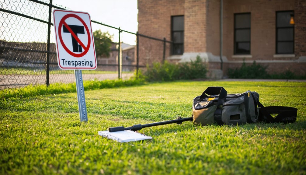 restricted metal detecting on school grounds